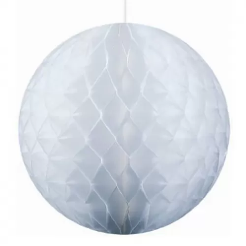 Шар ханикомб бумажный белый (30 см) Шар ханикомб бумажный белый (30 см)