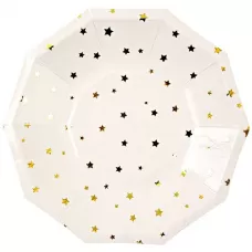 Тарелки белые с золотыми звездами (6 шт.) Тарелки белые с золотыми звездами (6 шт.)
