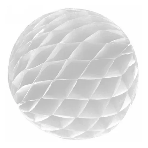 Шар ханикомб бумажный белый (20 см) Шар ханикомб бумажный белый (20 см)