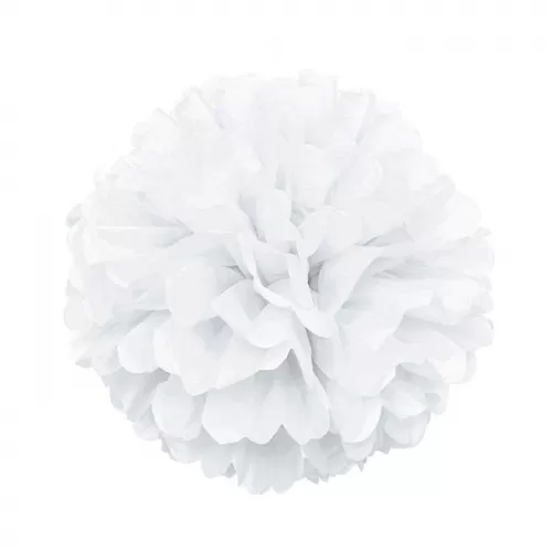 Помпон белый (40 см)