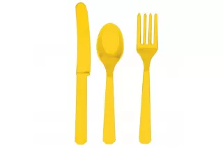 Столовые приборы желтые (3х8 шт.) Столовые приборы желтые (3х8 шт.)