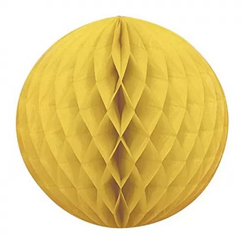 Шар бумажный желтый 20 см