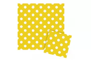 Салфетки желтые Горошек (12 шт.) Салфетки желтые Горошек (12 шт.)