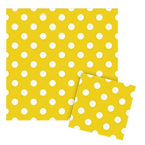 Салфетки желтые Горошек (12 шт.) Салфетки желтые Горошек (12 шт.)