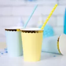 Стаканы желтые с золотой каймой (6 шт.) Стаканы желтые с золотой каймой (6 шт.)