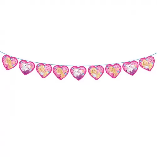 Гирлянда-флажки «Барби» 