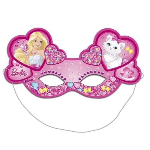 Маска бумажная «Барби» (6 шт.)