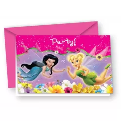 Приглашения в конвертах «Феи» (6 шт.) Приглашения в конвертах «Феи» (6 шт.)