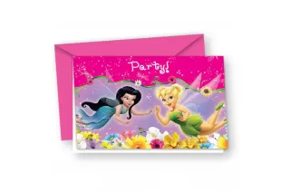 Приглашения в конвертах «Феи» (6 шт.) Приглашения в конвертах «Феи» (6 шт.)