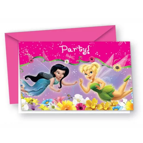 Приглашения в конвертах «Феи» (6 шт.) Приглашения в конвертах «Феи» (6 шт.)