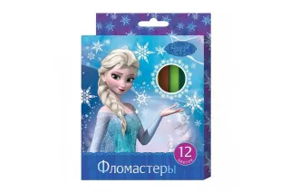 Фломастеры «Холодное сердце» (12 цветов) Фломастеры «Холодное сердце» (12 цветов)