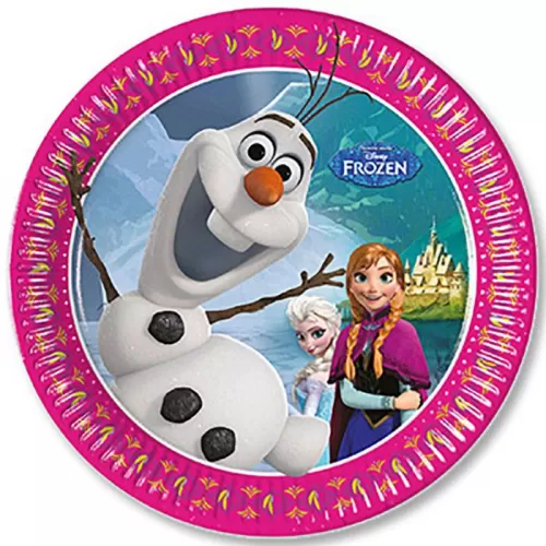 Тарелки одноразовые Холодное сердце Олаф, 20 см (8 шт.) Тарелки одноразовые Холодное сердце Олаф, 20 см (8 шт.)