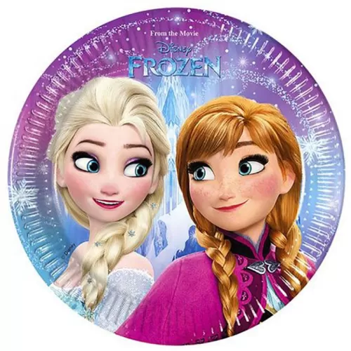 Тарелки одноразовые Холодное сердце Северное сияние, 20 см (8 шт.) Тарелки одноразовые Холодное сердце Северное сияние, 20 см (8 шт.)