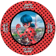 Тарелки ЛедиБаг (6 шт.) Тарелки ЛедиБаг (6 шт.)