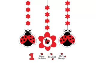 Подвески Божья коровка (3 шт.) Подвески Божья коровка (3 шт.)