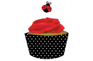 Формы и пики для кексов «Божья коровка» (12 шт.) Формы и пики для кексов «Божья коровка» (12 шт.)