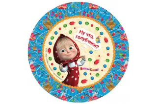 Тарелки Маша и Медведь (6 шт.) Тарелки Маша и Медведь (6 шт.)