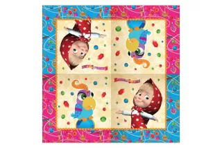 Салфетки «Маша и Медведь» (20 шт.) Салфетки «Маша и Медведь» (20 шт.)