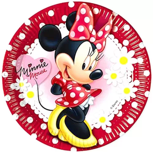 Тарелки одноразовые Минни, 23 см (8 шт.)