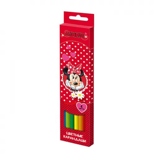 Цветные карандаши «Минни Маус» (6 цветов) Цветные карандаши «Минни Маус» (6 цветов)