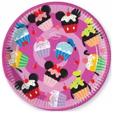 Тарелки Микки сладости 23 см (8 шт.) Тарелки Микки сладости 23 см (8 шт.)