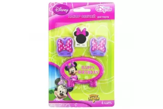 Свечи для торта Минни Маус Свечи для торта Минни Маус