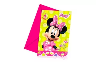 Приглашения в конвертах Стильная Минни (6 шт.) Приглашения в конвертах Стильная Минни (6 шт.)