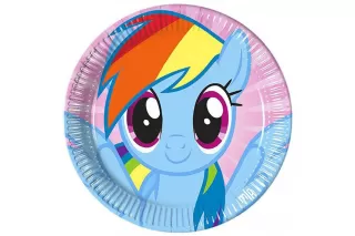 Тарелки My Little Pony Радуга (8 шт.) Тарелки My Little Pony Радуга (8 шт.)