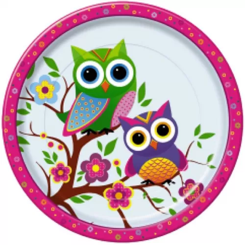 Тарелки одноразовые «Совы», 23 см (10 шт.) Тарелки одноразовые «Совы», 23 см (10 шт.)