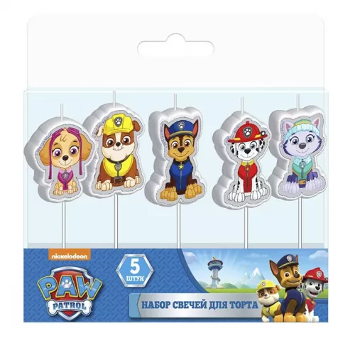 Набор свечей «Щенячий патруль» на палочках Набор свечей «Щенячий патруль» на палочках