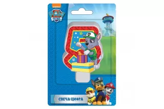 Свеча Цифра 5 Щенячий патруль Свеча Цифра 5 Щенячий патруль