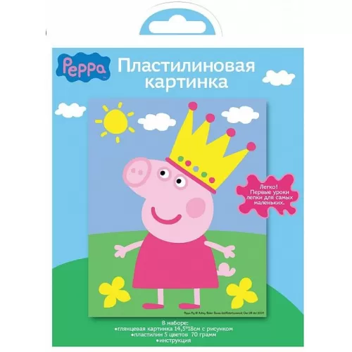 Пластилиновая картинка "Свинка Пеппа" (Peppa Pig) Пластилиновая картинка "Свинка Пеппа" (Peppa Pig)