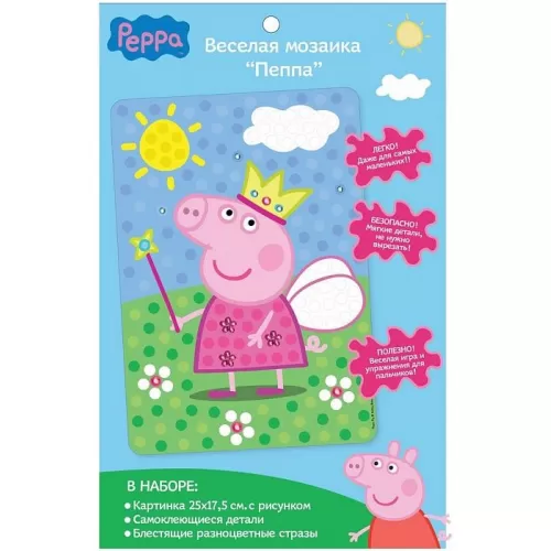 Веселая мозайка "Свинка Пеппа" (Peppa Pig)