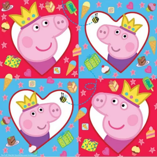 Салфетки "Свинка Пеппа" (Peppa Pig), 20 шт.
