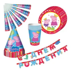 Набор для праздника «Свинка Пеппа», 25 предметов 