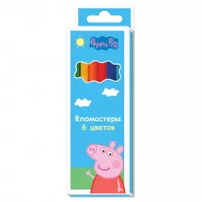 Фломастеры «Свинка Пеппа» 6 цветов Фломастеры «Свинка Пеппа» 6 цветов