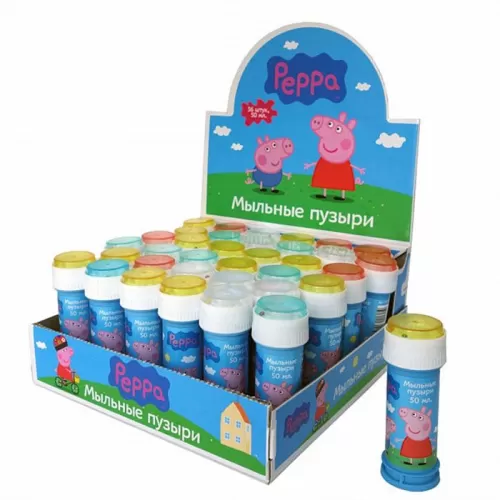 Мыльные пузыри «Свинка Пеппа» (Peppa Pig), 50 мл. Мыльные пузыри «Свинка Пеппа» (Peppa Pig), 50 мл.