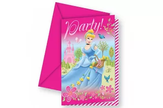 Приглашение «Принцессы Disney» (6 шт.)