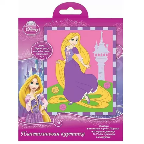 Пластилиновая картинка «Рапунцель»