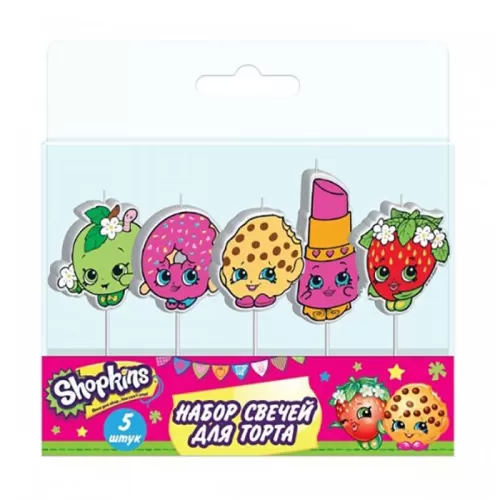 Набор свечей Shopkins/Шопкинс на палочках Набор свечей Shopkins/Шопкинс на палочках