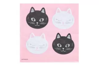 Салфетки Котики розовые (12 шт.) Салфетки Котики розовые (12 шт.)