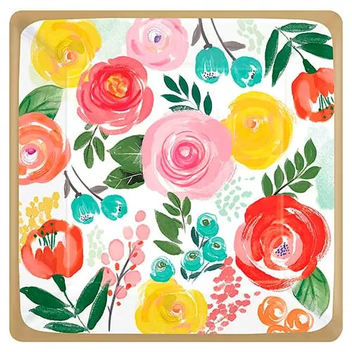 Тарелки Цветочный вальс 25 см (8 шт.)