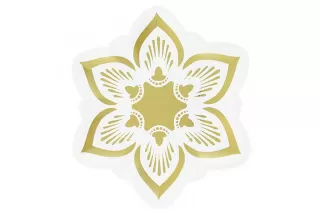 Тарелки Цветок золотой (6 шт.) Тарелки Цветок золотой (6 шт.)