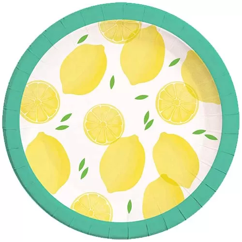 Тарелки одноразовые Лимоны (8 шт.)