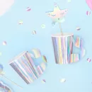 Стаканы бумажные одноразовые Русалочка фигурные Стаканы бумажные одноразовые Русалочка фигурные