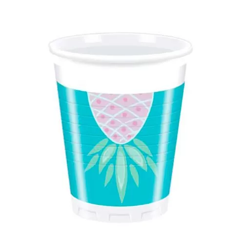 Стаканы одноразовые пластиковые Ананас (8 шт.) Стаканы одноразовые пластиковые Ананас (8 шт.)