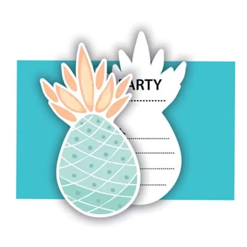 Приглашения Ананас (6 шт.) Приглашения Ананас (6 шт.)