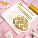 Тарелки бумажные Ананас фигурные (6 шт.) Тарелки бумажные Ананас фигурные (6 шт.)