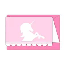 Приглашения Единорог Акварель (6 шт.)