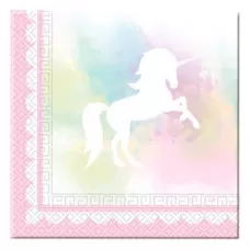 Салфетки Единорог Акварель (20 шт.)